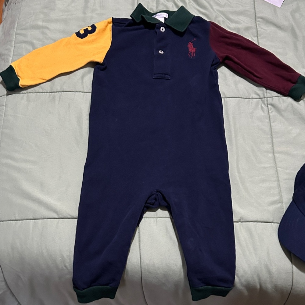 Polo by Ralph Lauren Navy and Multicolor One Piece